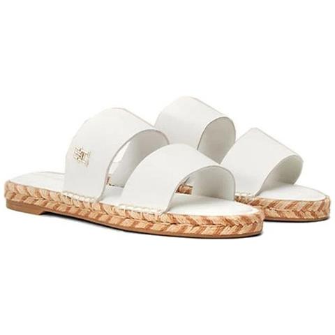 Flat Sandal Sandali Pelle Scarpe Donna Beige Eu 37, Fw0fw07931 Ybl - Foto 1