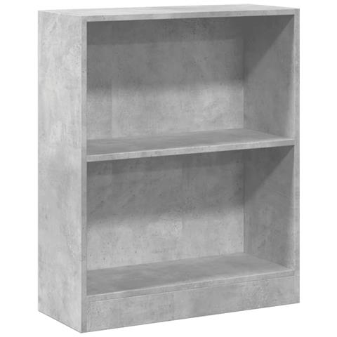 Lusso Casadino - Libreria Grigio Cemento 60x24x76 Cm In Legno Multistrato - Foto 1