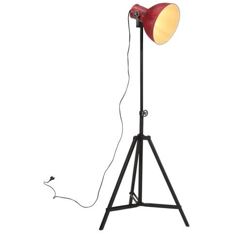 Lampada Da Terra 25 W Rosso Anticato 61x61x90/150 Cm E27 - Foto 2