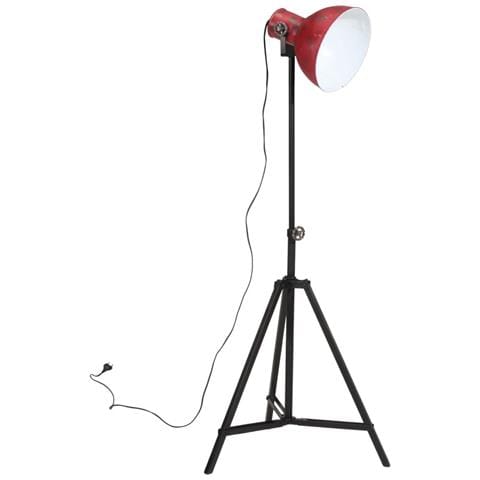Lampada Da Terra 25 W Rosso Anticato 61x61x90/150 Cm E27 - Foto 1