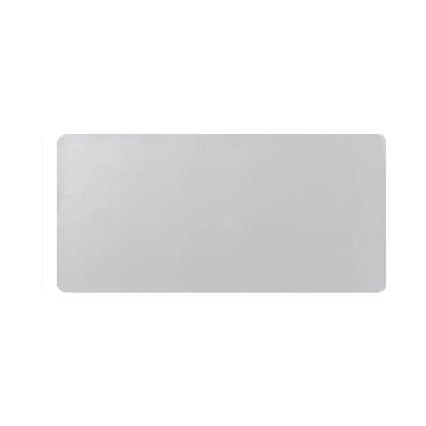 Tappetino Per Mouse 80x40cm In Pu: Ideale Per Ufficio E Studio, Con Design Avvolgente White + Silver  D - Foto 1