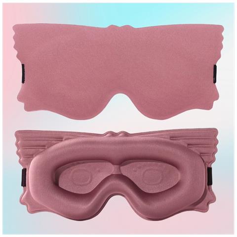 Mascherina Per Dormire Sagomata 3d - Blocco Luce Totale Pink - Foto 3