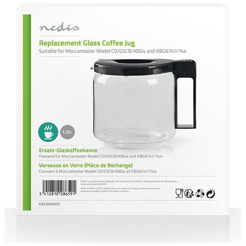 Moccamaster 1,25l Caffettiera Con Manico Ergonomico, Nero - Foto 2