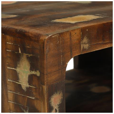 Set di Mobili TV in 3 Pezzi Multicolore Legno Massello Riciclato - Foto 9