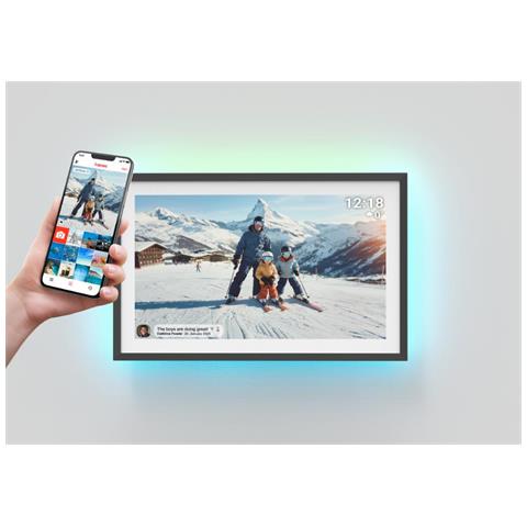 PFF-1081 cornice per foto digitali Nero 25,6 cm (10.1") Touch screen Wi-Fi - Foto 5