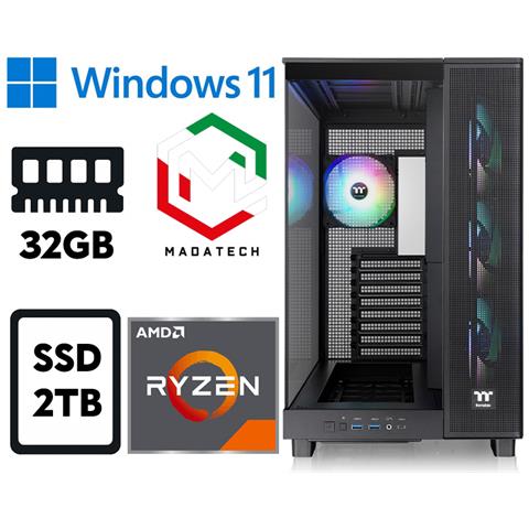 Pc Gaming Amd Ryzen 7 9700x Ram 32gb Ssd 2tb Arc A750 8gb W11p - Foto 1