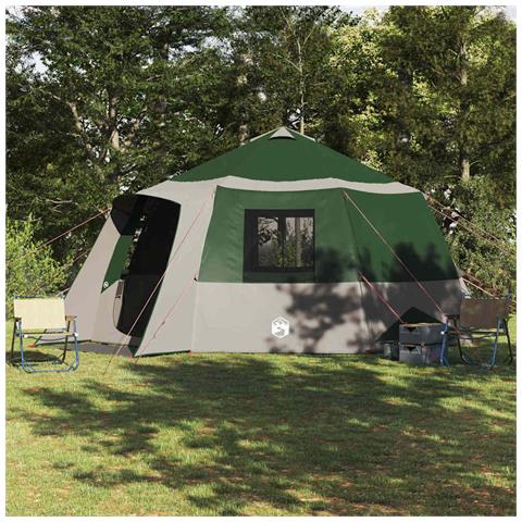 Tenda Capanna con tetto Verde e Grigio 500 x 500 x 294 cm - Foto 2