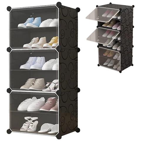 Scarpiera modulare a 6 livelli per ingresso e spogliatoio - Foto 1