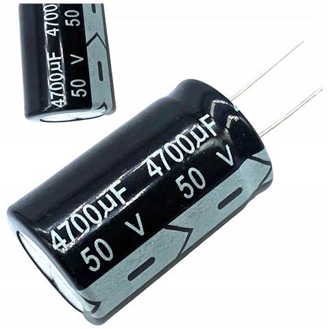 Condensatore Elettrolitico 4700µf 50v Tht - Alta Capacità | Montaggio A Foro Passante | Stabilità E Affidabilità Per Circuiti Elettronici - Foto 1