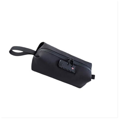 Borsa Cosmetica Con Serratura A Combinazione - Custodia Sicura Da Viaggio Per Articoli Da Toeletta E Oggetti Di Valore Black - Foto 1
