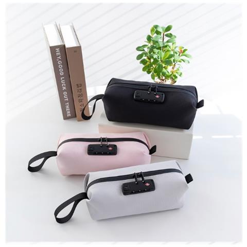 Borsa Cosmetica Con Serratura A Combinazione - Custodia Sicura Da Viaggio Per Articoli Da Toeletta E Oggetti Di Valore Black - Foto 5