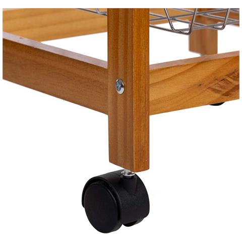 Carrello Cucina In Legno 37x37x76h Cm - Foto 8