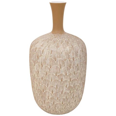 Vaso In Poliresina Bianca 21,5x21,5x41h - Foto 1