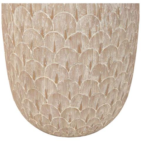 Vaso In Poliresina Bianca 21,5x21,5x41h - Foto 6