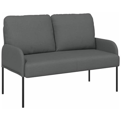 Divani con cuscino 110cm Grigio scuro Legno compensato - Foto 1