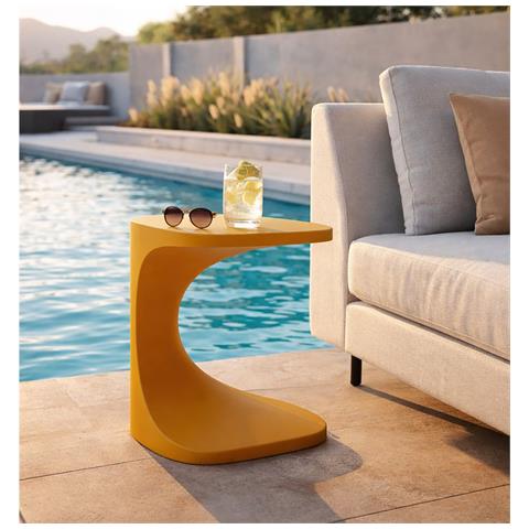 Tavolino Vkh1092-giallo-plastica-42x42x52 Cm - Foto 8