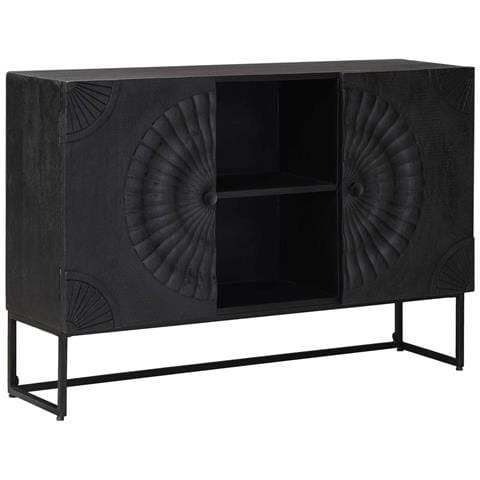 Credenza Nero 105 x 30 x 68 cm - Foto 1