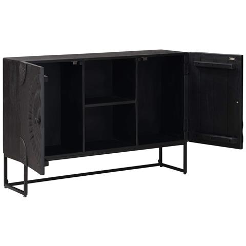 Credenza Nero 105 x 30 x 68 cm - Foto 2