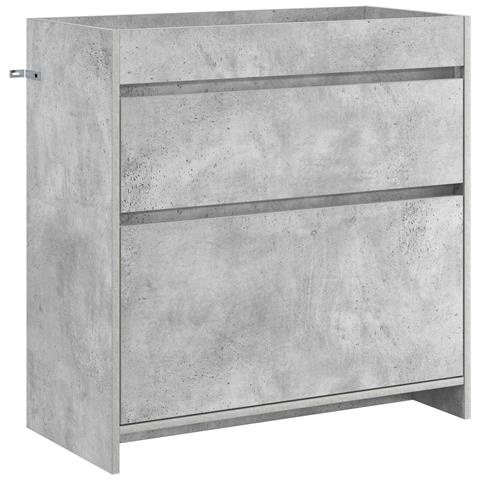 Mobiletto da Bagno Sotto Lavabo Grigio Cemento - Foto 1