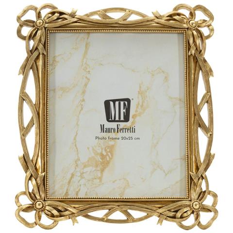 Cornice Portafoto Knot Oro Con Decoro A Nodi 20x25 Cm - Foto 2