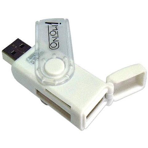 IUSB-CARD-981 - Mini Lettore / Scrittore di Card USB 3.0, 24 in 1 Bianco - Foto 1