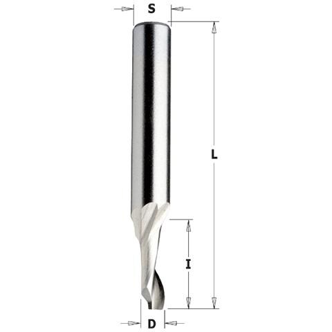 Fresa Elicoidale Hs5% (x All/pvc) Z1-pos. S=8 D=3x12x60 Dx 188.030.51 - Foto 1
