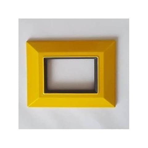 Placca Placchetta Placchette Compatibili Per Serie Axolute Sq Colorate - Giallo 7 - Foto 1