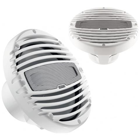 Coppia Altoparlanti Coassiali Con Illuminazione Led Rgb Hmx 8 Ld Serie Marine 200 Mm 4 Ohm Bianco - Foto 1