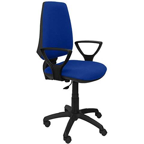 Modello 14 cp - sedia Da Ufficio Ergonomica Con Meccanismo Permanente E Regolabile In Altezza - sedile E Schienale Imbottiti In Tessuto Bali (braccioli Fissi Inclusi) 109x46x46 Cm Arancione - Foto 2
