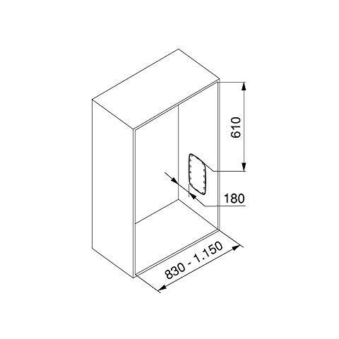 Appendiabito Saliscendi Per Armadio, Barra Appendiabiti Saliscendi, largo Regolabile 830-1150mm, Cromato - Foto 5