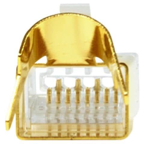 Plug Modulare Dorato Rj45 Cat. 8.1 / cat. 6a 10pz - Foto 2