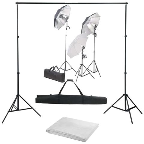 Kit Studio Fotografico Con Set Luci E Fondale - Foto 1