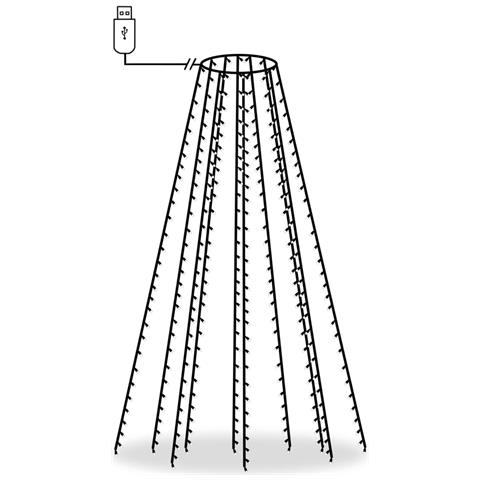 Rete di Luci per Albero di Natale con 300 LED 300 cm - Foto 2