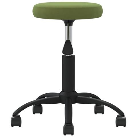 Sgabello Da Massaggio In Velluto Verde Chiaro - Foto 2