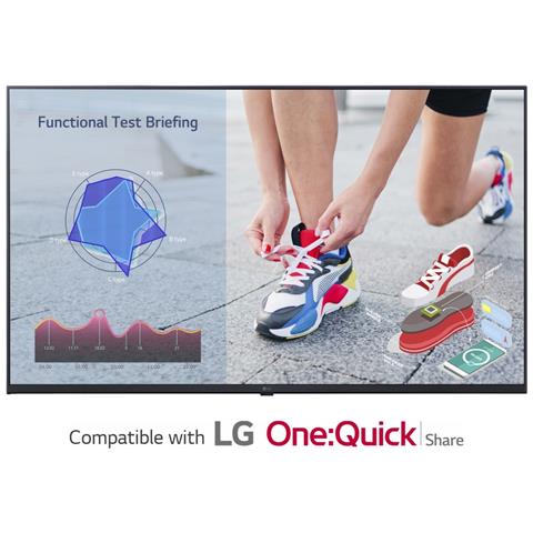 43UL3J-M visualizzatore di messaggi Pannello piatto per segnaletica digitale 109,2 cm (43") LCD Wi-Fi 300 cd /m² 4K Ultra HD Blu Web OS 16/7 - Foto 2