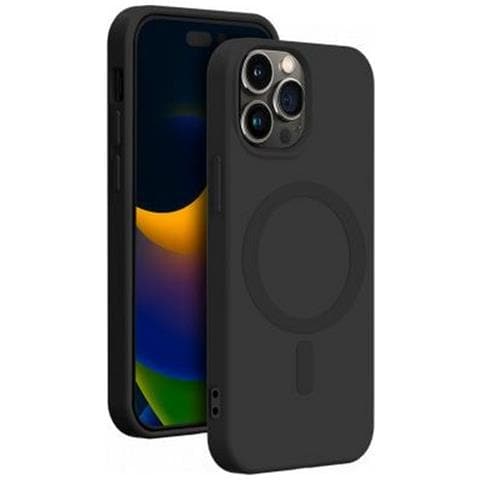 Cover Morbida Compatibile Con Magsafe Per Iphone 15 Pro Max, Nero - Foto 1