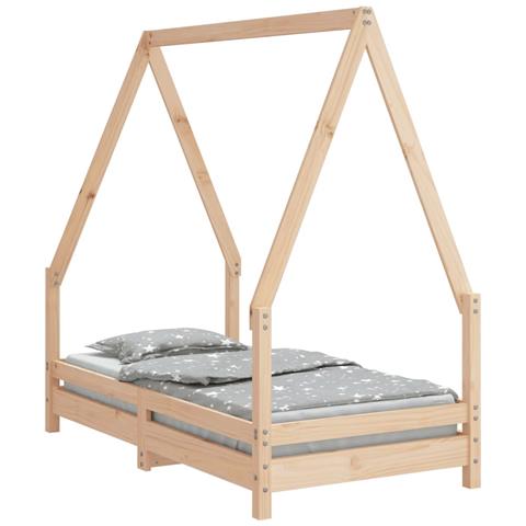 Giroletto per Bambini 70x140 cm in Legno Massello di Pino - Foto 2