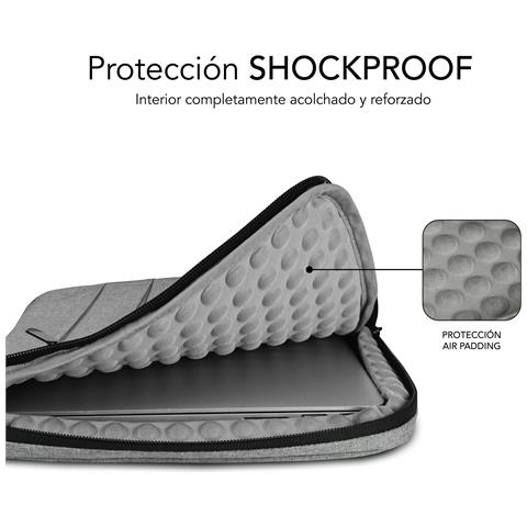 SUBLS-AP36002 borsa per laptop 35,6 cm (14") Custodia a tasca Grigio - Foto 7