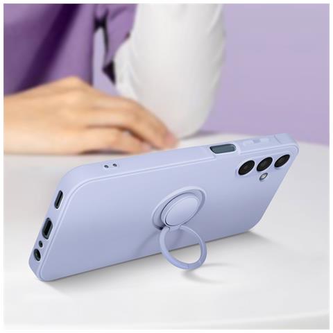 Cover Per Samsung Galaxy A15 5g Anello Supporto Silicone Flessibile - Foto 5