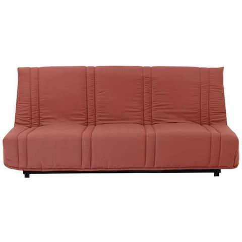 Divano Letto 3 Posti - Terracotta - 193 X 92 Cm - Lena - Foto 1