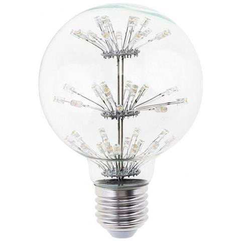 Lampadina Led 3w Luce Calda Attacco E27 Sfera Globo G95 Stella Luminosa 2700k - Foto 1