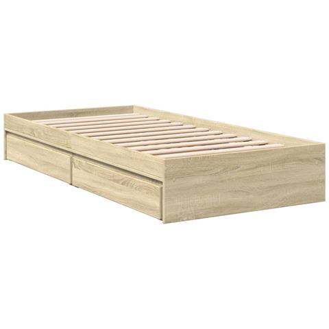 Giroletto Cassetti Rovere Sonoma 75x190 Cm Legno Multistrato - Foto 3