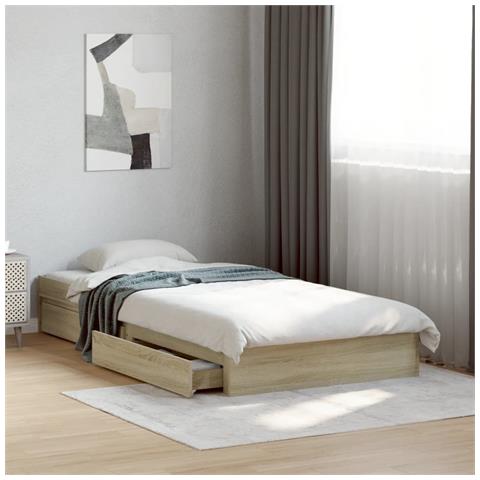 Giroletto Cassetti Rovere Sonoma 75x190 Cm Legno Multistrato - Foto 1