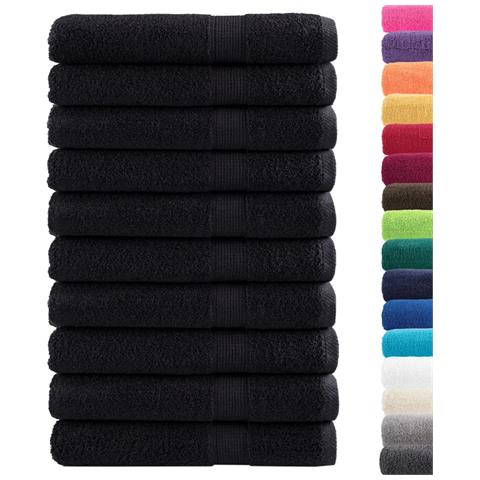 Asciugamani per Sauna SOLUND 10 pz Neri 80x200cm 600 g /m² - Foto 2