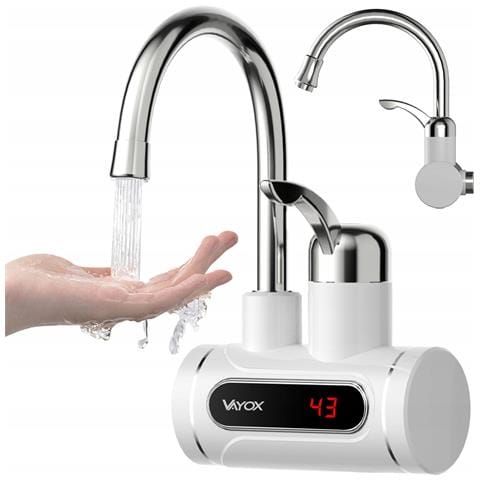 Scaldacqua Istantaneo Orizzontale, Display, Bianco Va0234 - Foto 1