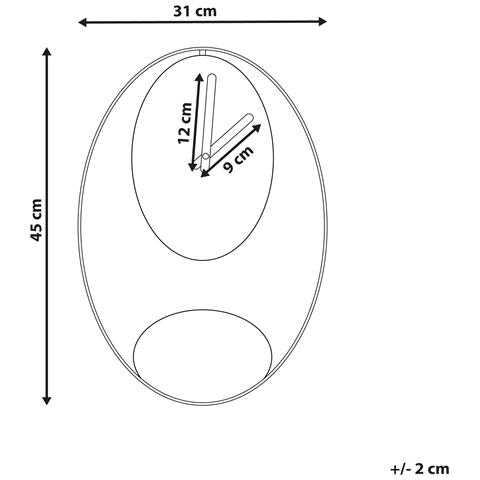 Orologio Da Parete Manigod Metallo Nero - Foto 5