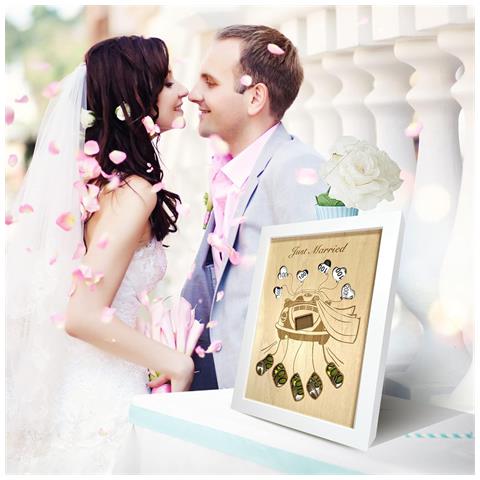 Regalo Di Nozze, Denaro In Cornice - Colore Legno - Foto 2