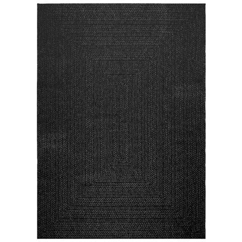 Tappeto Zizur Antracite 160x230 Cm Aspetto Iuta Interni Esterni - Foto 3