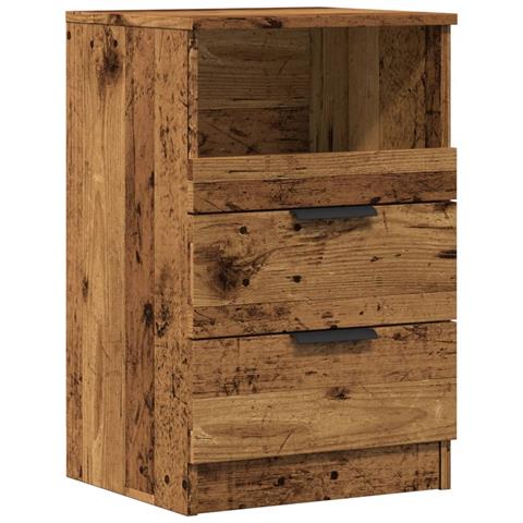 Comodino Legno Vecchio 40x36x65 Cm In Legno Multistrato - Foto 2
