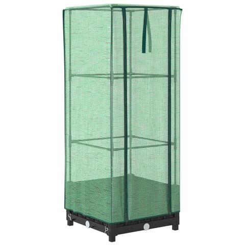 Letto Rialzato con Copertura Serra Effetto Rattan 40x40x123 cm - Foto 1